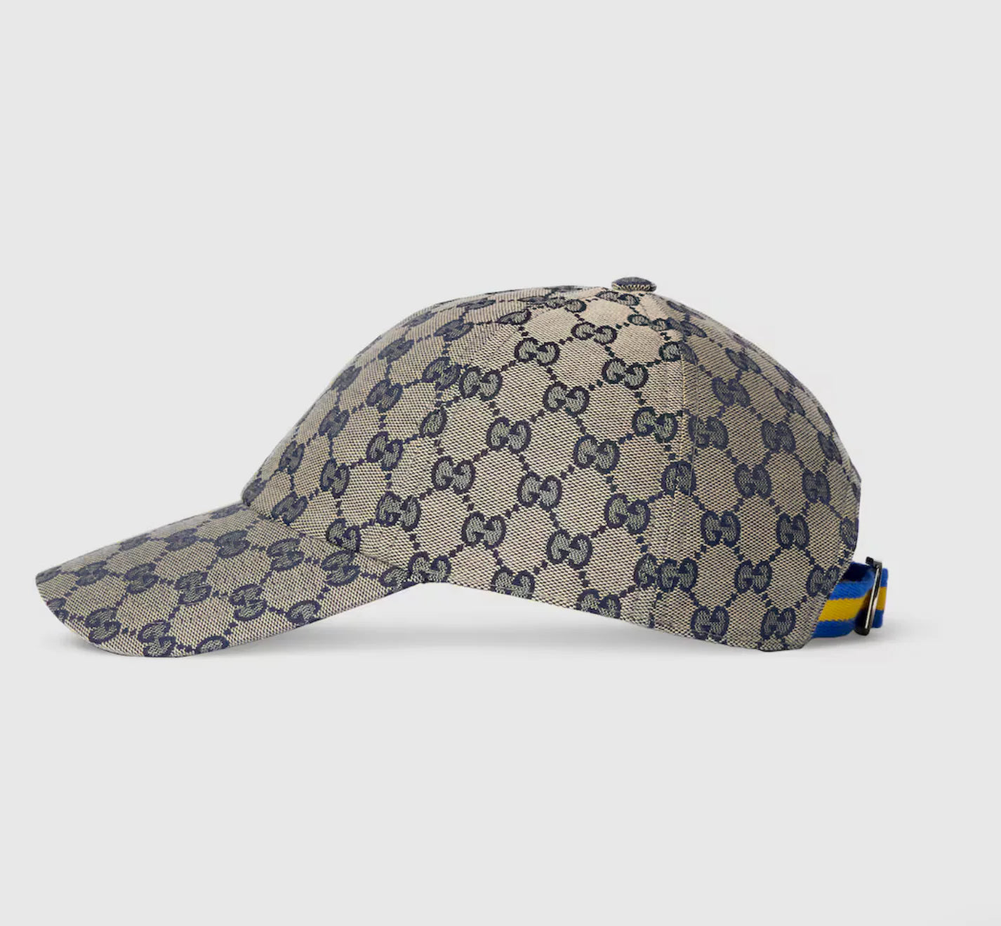 Casquette en toile de coton motif GG Grey