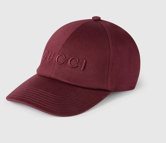 Casquette en coton avec broderie Rouge