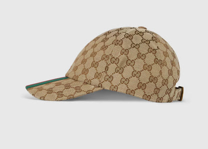 Casquette en toile GG Beige